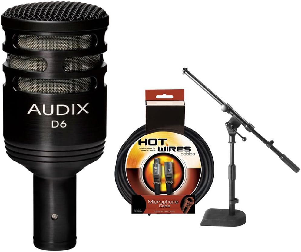 Dynamic Kick Mic with XLR Cable and Mic Stand V46860