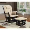 Beige Glider with Ottoman Z402