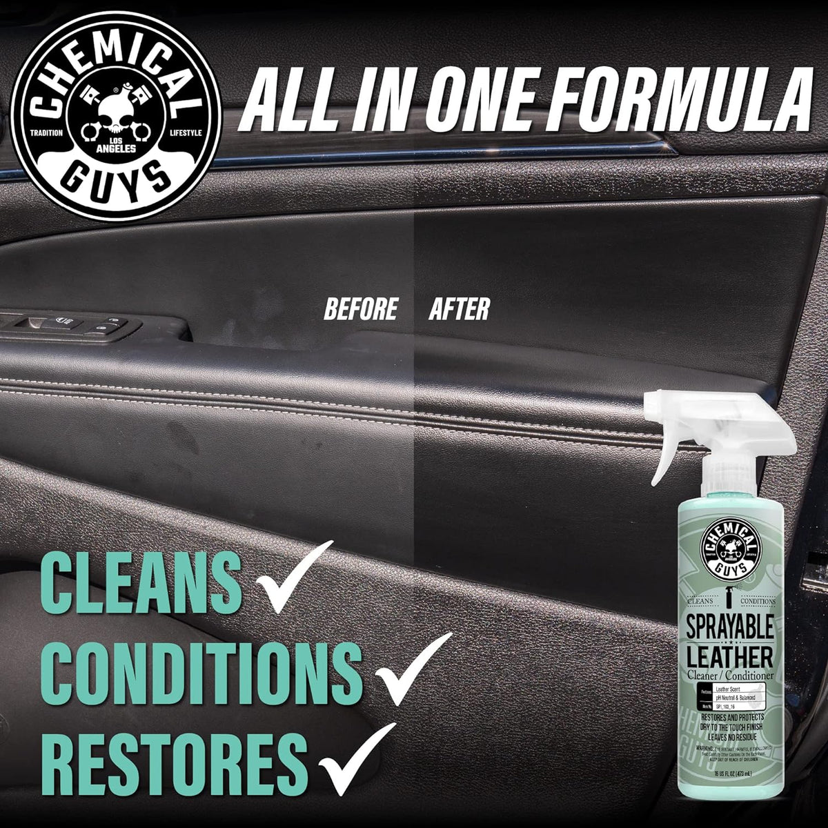 Leather Cleaner and Conditioner 1 Gal Pack of 2 L755