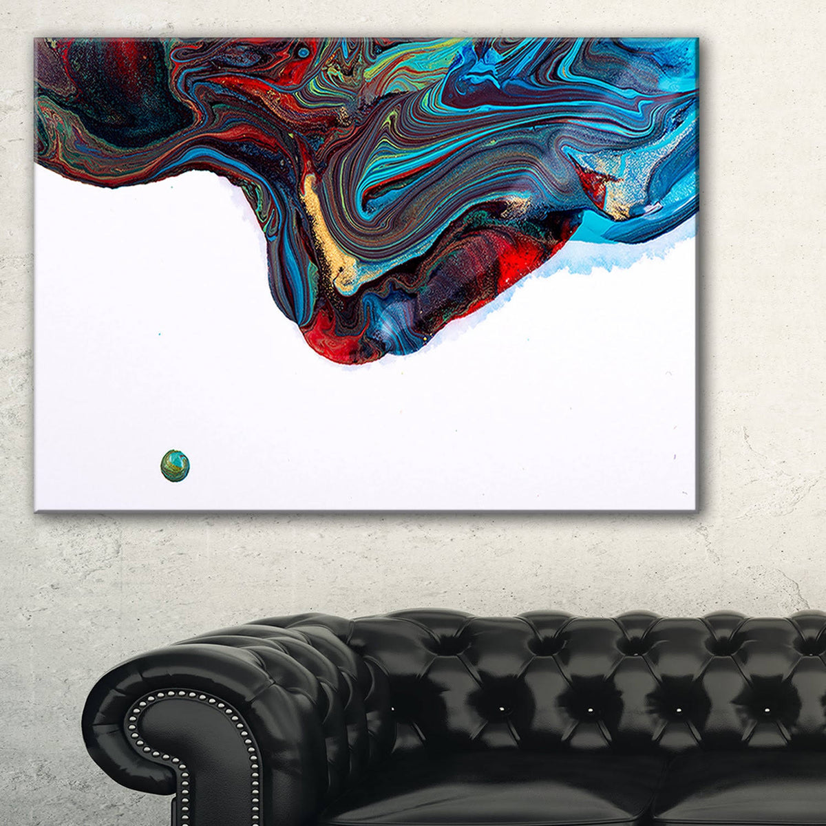 Multi-Color Abstract Acrylic Paint Canvas Y40789