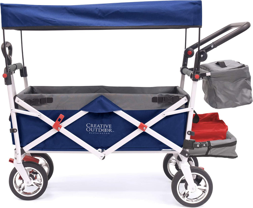 Collapsible Folding Wagon Cart Navy Blue F127