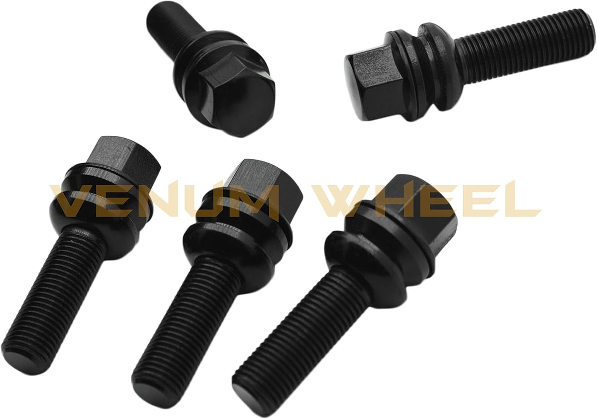 10 Pc Black Lug Bolts M14 X 1.5 R14943