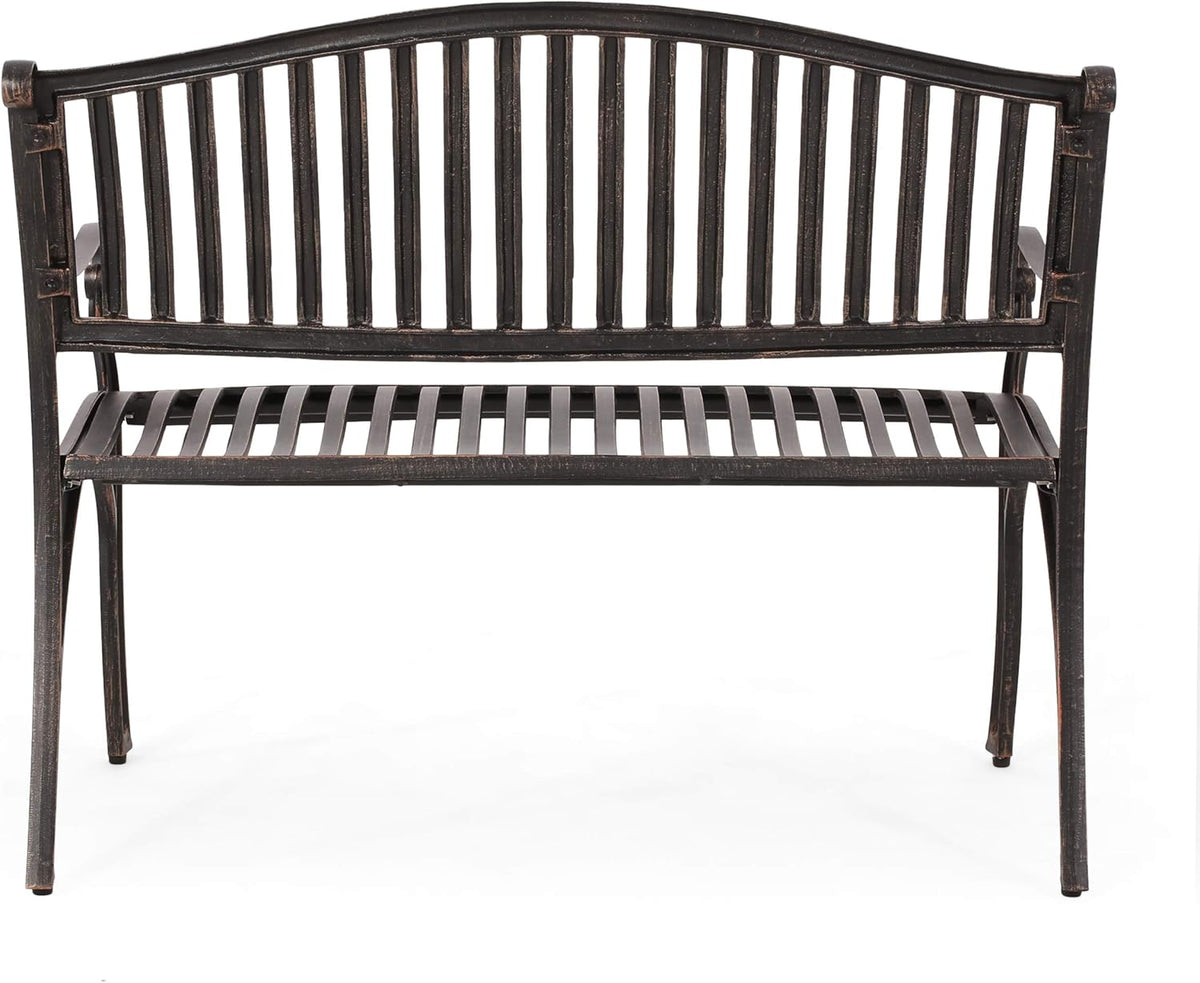 Bronze Cast Aluminum Bench K160489
