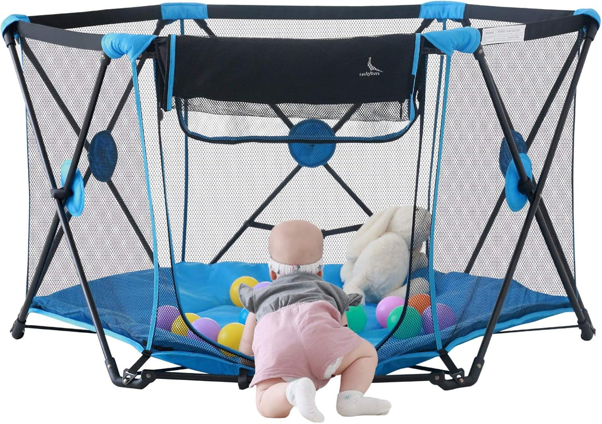 Portable Playard with Carrying Bag and Mattress Y964916