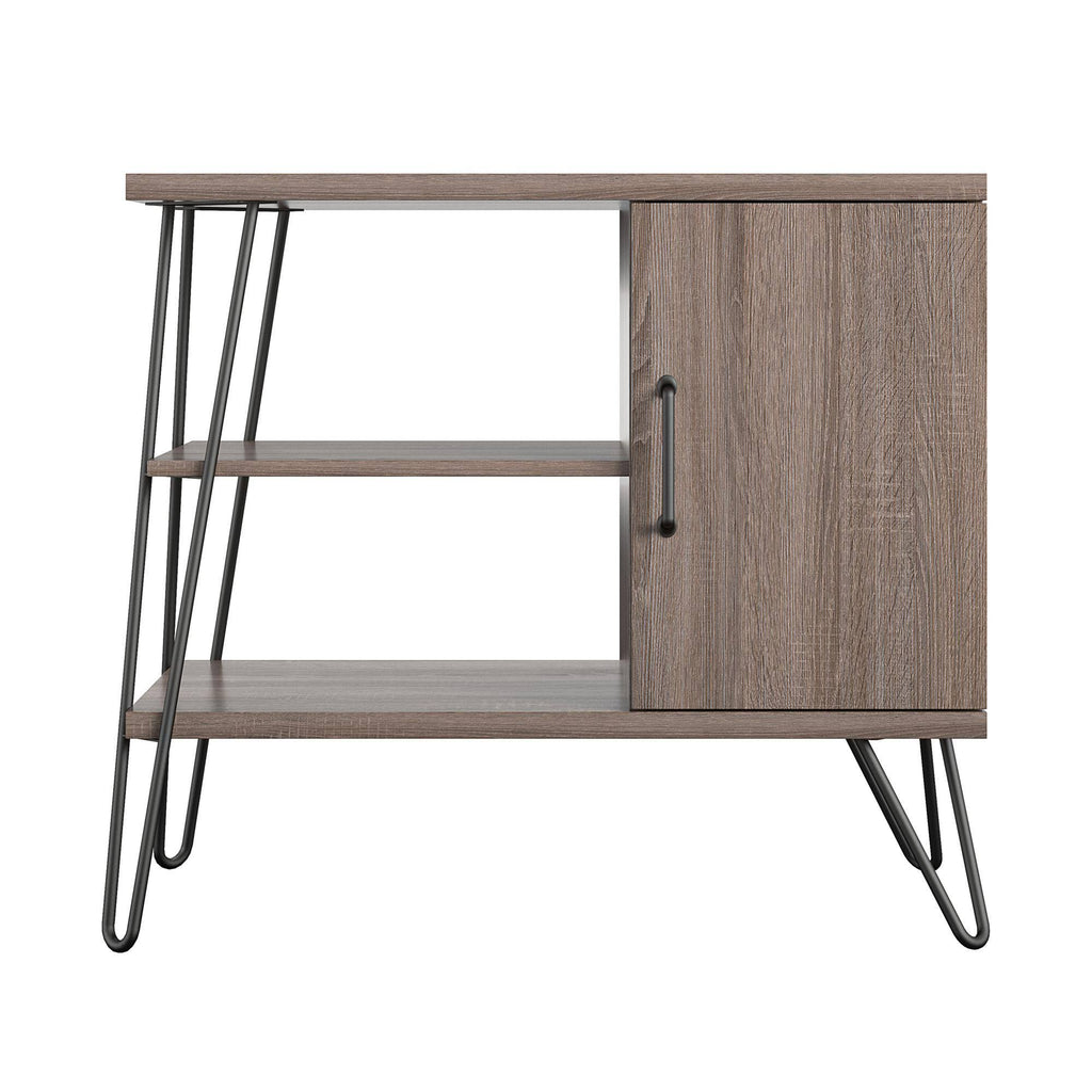 3 Shelf Distressed Gray Oak Bookcase L791919