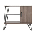 3 Shelf Distressed Gray Oak Bookcase L791919