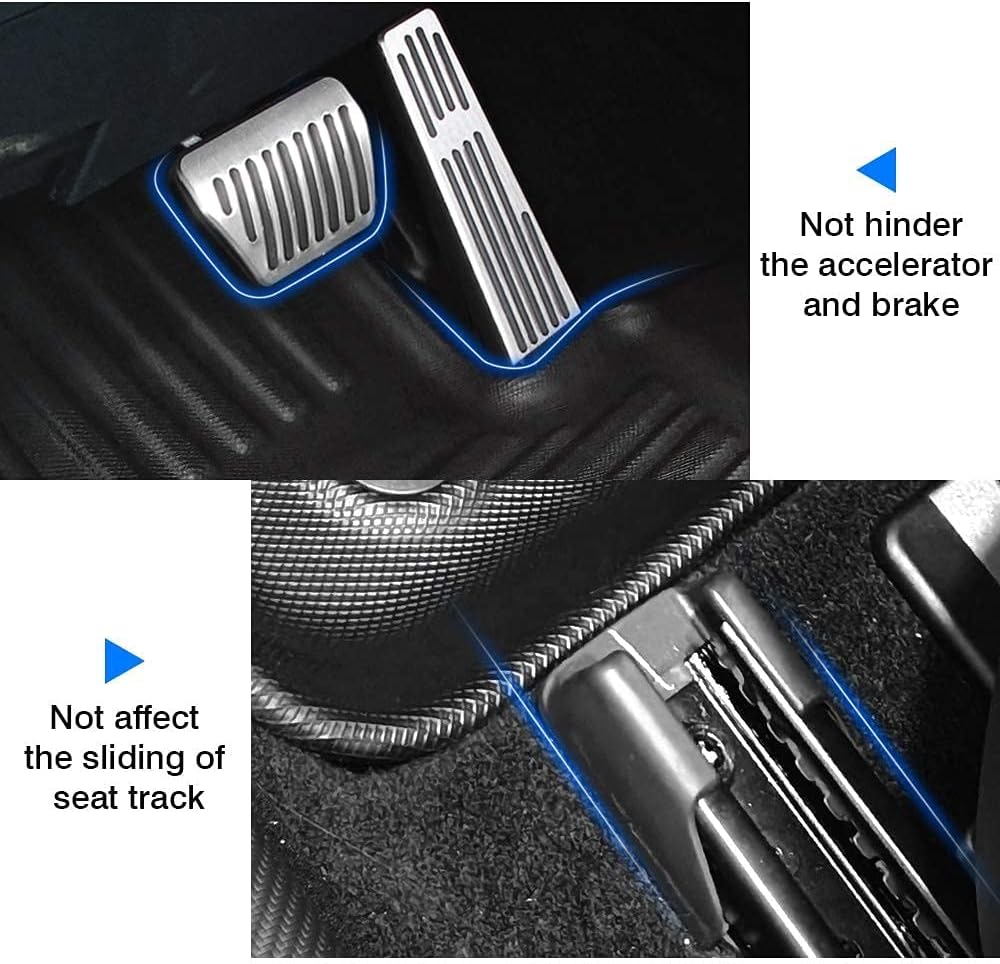 Custom Fit All Weather Floor Mats Full Set Black Non-Slip Z16173