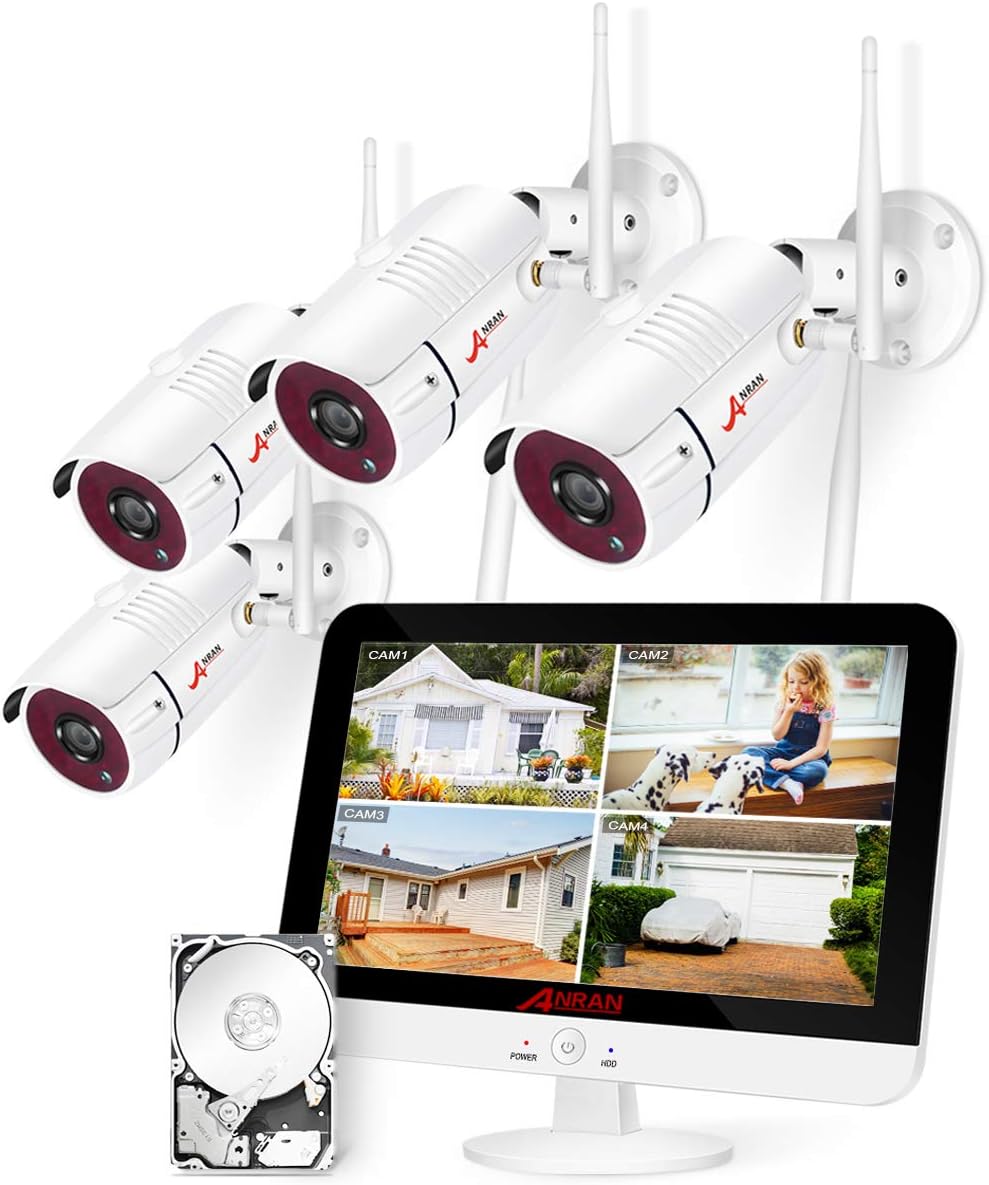 2K 8 Channel Wireless Security Camera System with 1TB Hard Drive R517