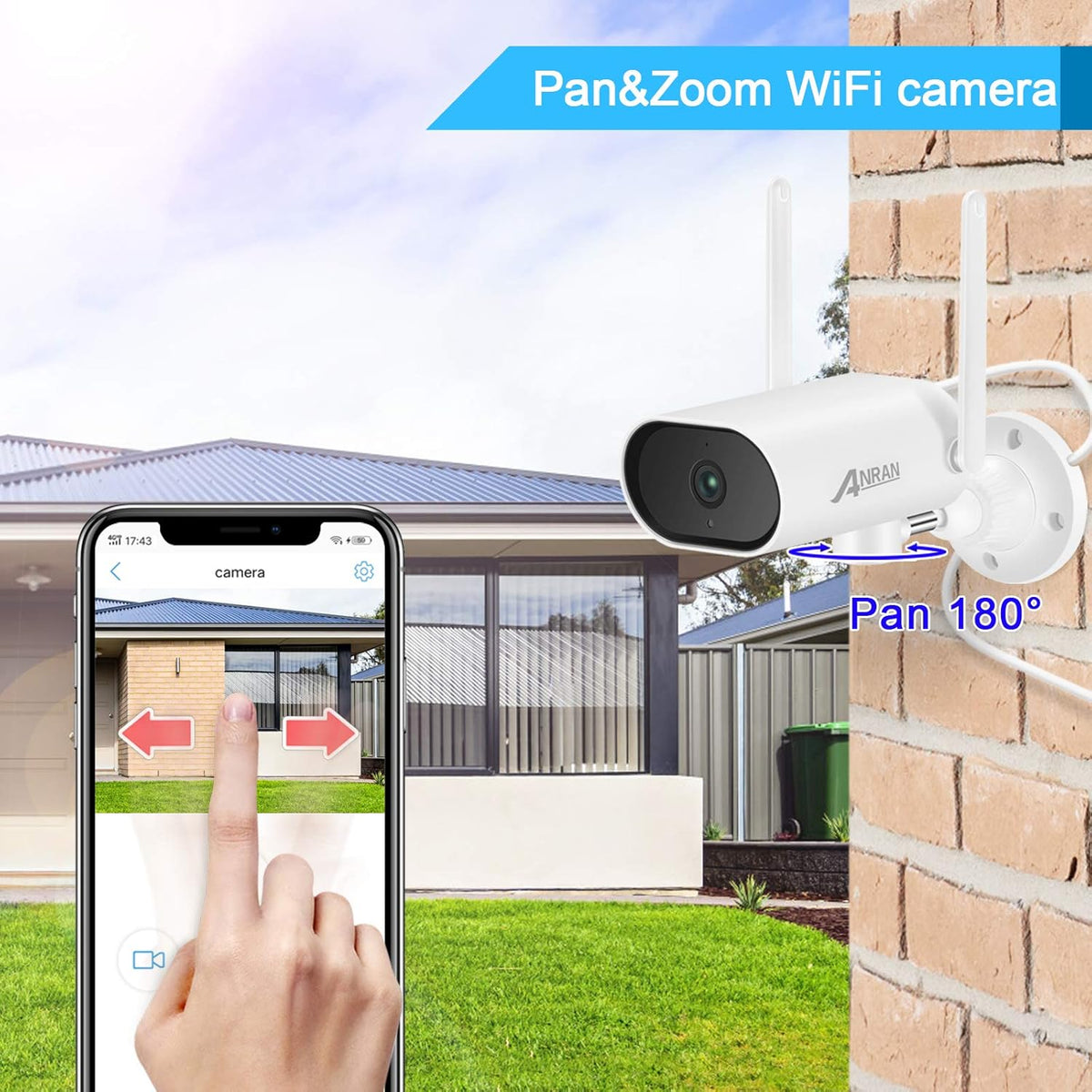 2K 8 Channel Wireless Security Camera System with 1TB Hard Drive R517