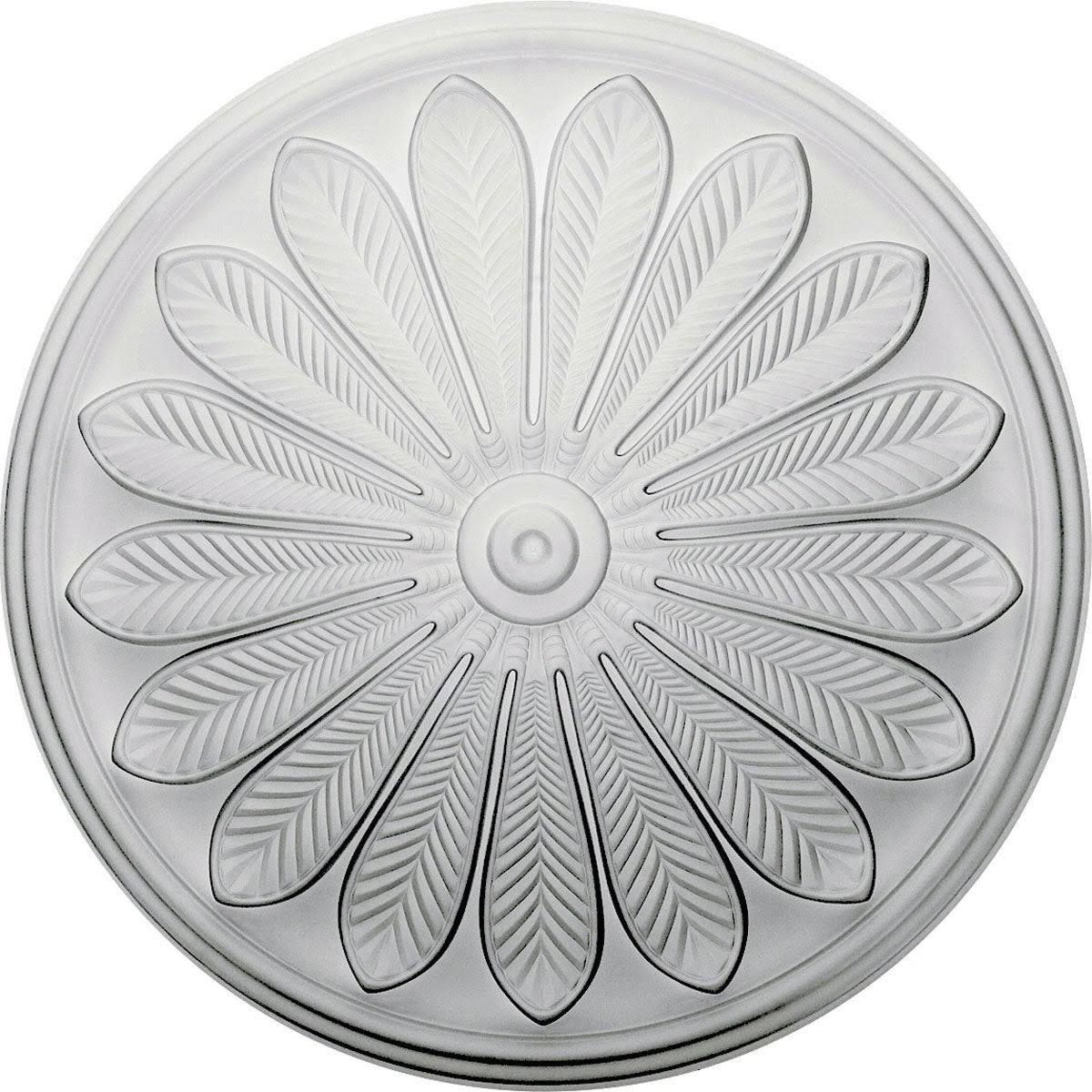 Hand-Painted Rubbed Bronze Ceiling Medallion W522