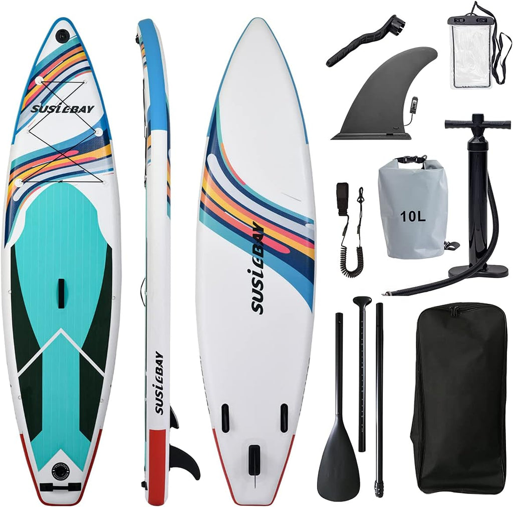 Inflatable Stand Up Paddle Board with Hand Pump and Waterproof Bag Q6581