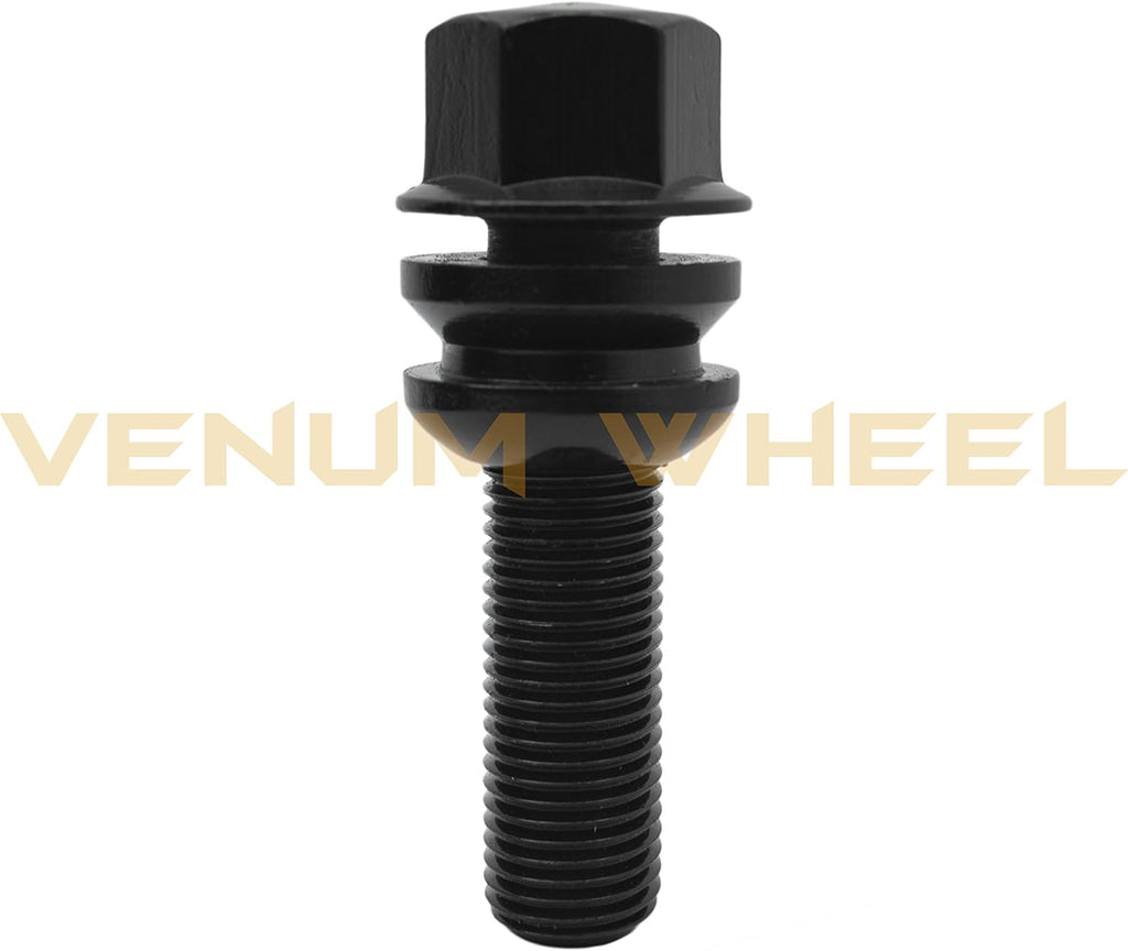 10 Pc Black Lug Bolts M14 X 1.5 R14943