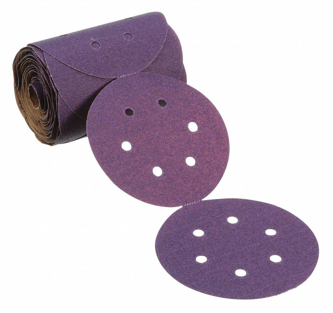 6 in 6 Holes 80+ C-weight Sanding Disc Roll J2388