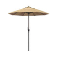 7.5 ft. Bronze Aluminum Auto-Tilt Crank Lift Patio Umbrella X291