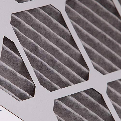 16x25x1 MERV 8 Pleated Carbon AC Furnace Air Filters 12 Pack W925256