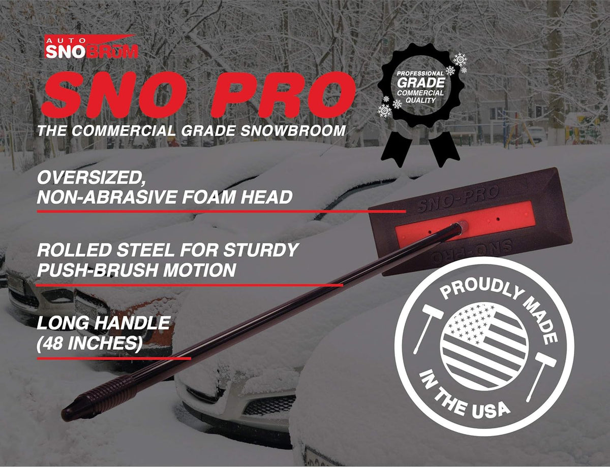 48 Inch Non-Scratch Snow Broom and Snow Remover, 6 Pack Z18362