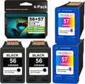 4 Pack Remanufactured Ink Cartridge 2 Black 2 Tri-Color C98876