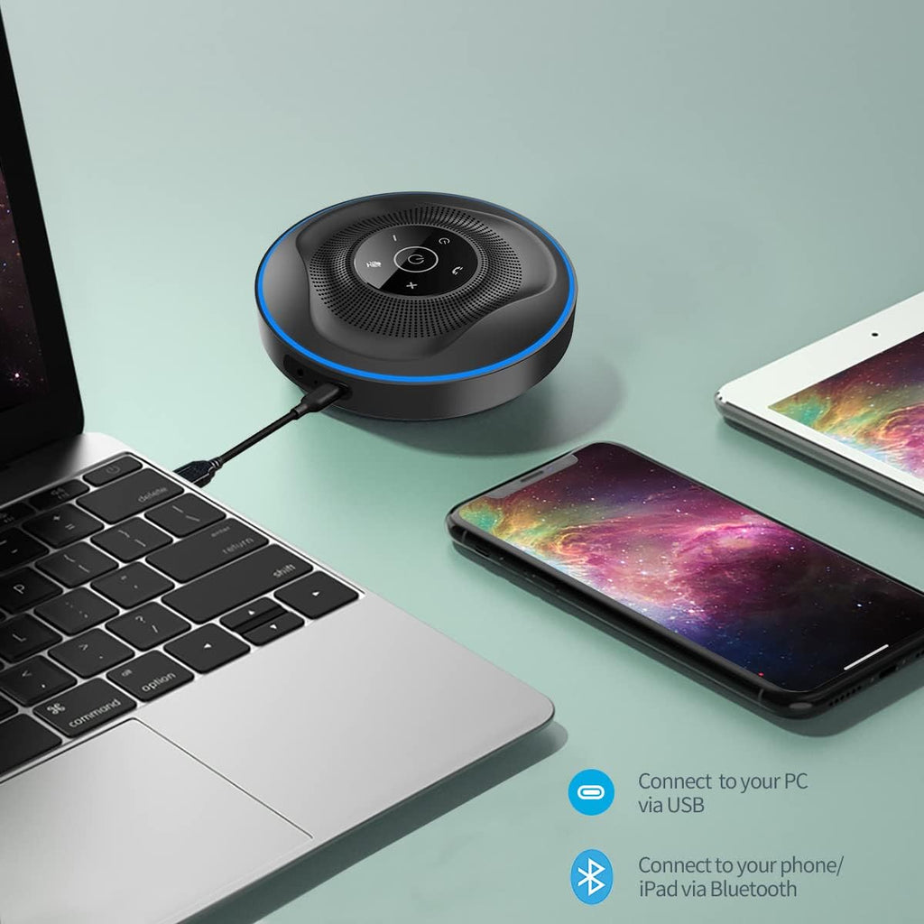 Bluetooth Speakerphone with 4 AI Noise Cancellation Mics X957