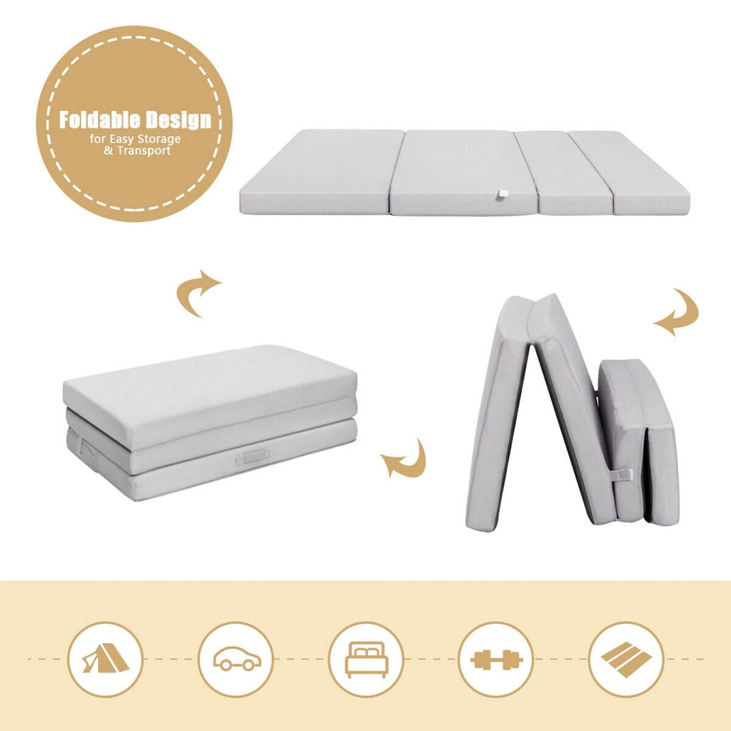 Twin XL Size Foam Folding Mattress G437563