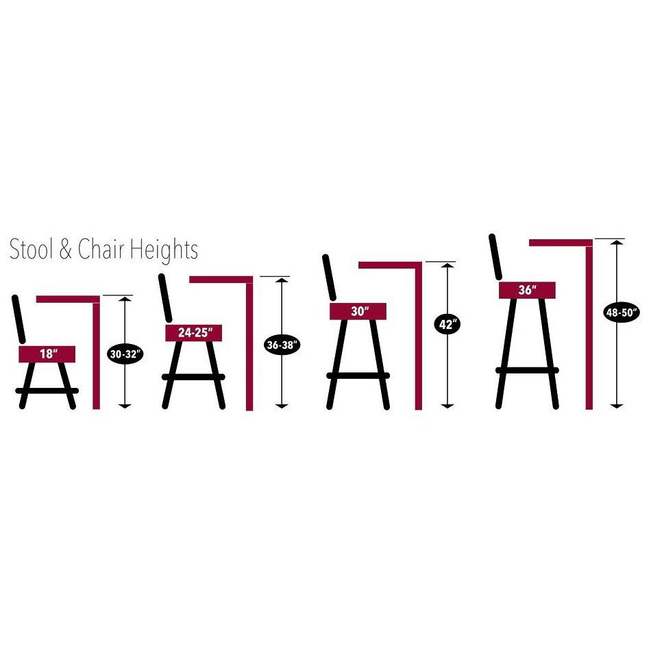 Black 30 inch Bar Stool X680