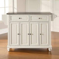 White Kitchen Island with Granite Top P2927