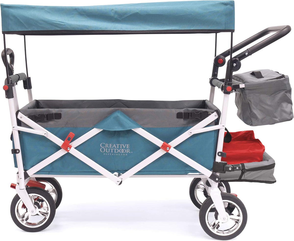 Collapsible Folding Wagon Cart Navy Blue F127