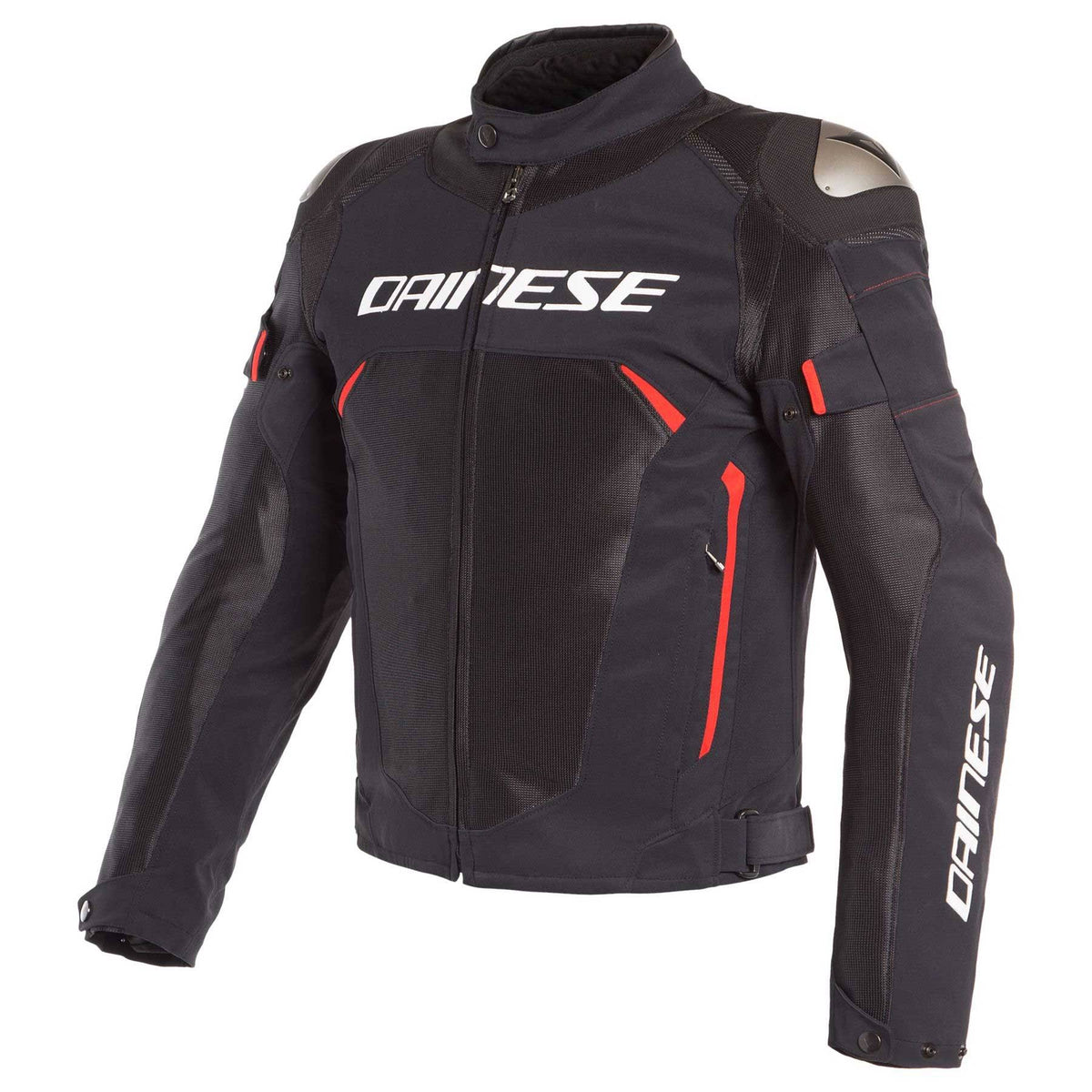 Black Red Motorcycle Jacket Q73197
