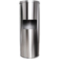 Stainless Steel Floor Stand Wipe Dispenser with Built-in Trash Can N399
