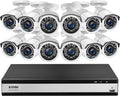 16 Channel 1080p Security Camera System with 4TB Hard Drive and 120ft Night Vision D774