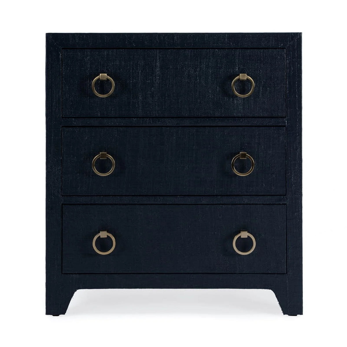 Navy Blue 3 Drawer Wooden Chest K75428