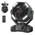 Portable Rechargeable Camping Fan with LED Lantern Z7915
