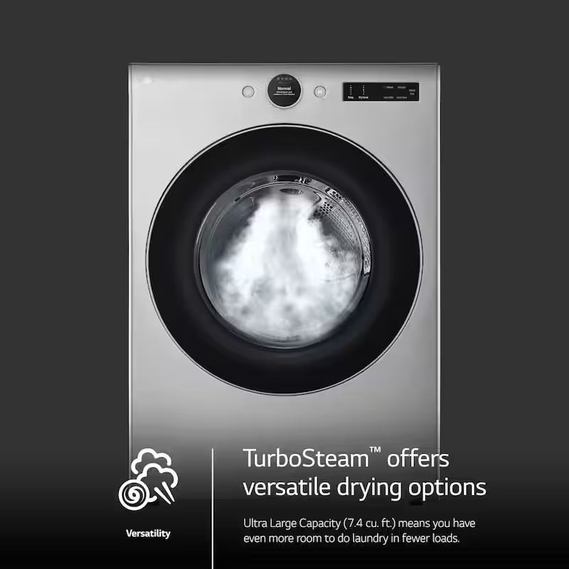 7.4 cu. ft. Vented Stackable Electric Dryer in Graphite Steel L32560