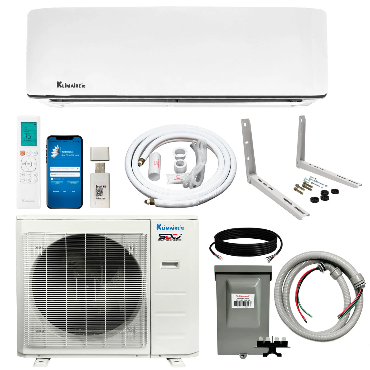 18,000 Btu 19 SEER2 Ductless Mini-Split Heat Pump Air Conditioner O418