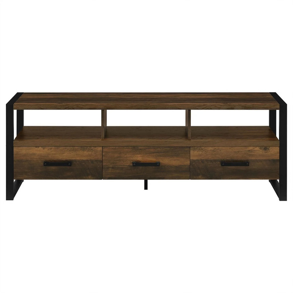 2-Drawer Farmhouse Wood TV Stand M375