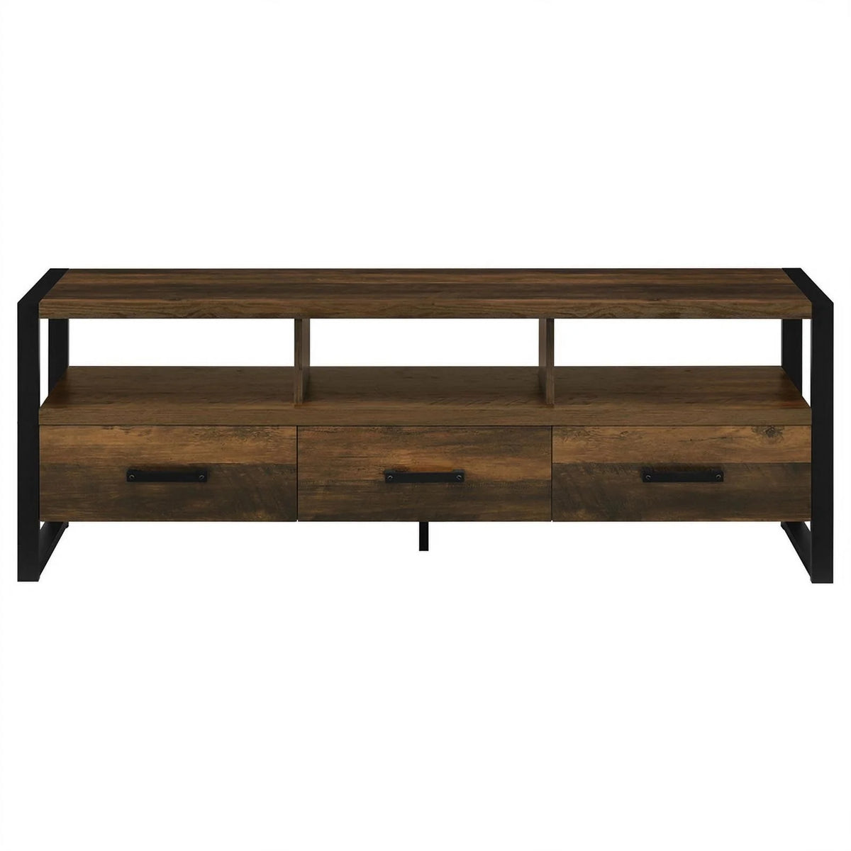 2-Drawer Farmhouse Wood TV Stand M375