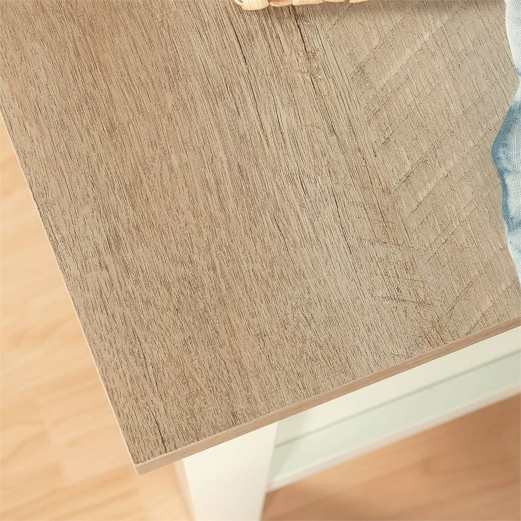 Soft White Entryway Bench with Storage S32335