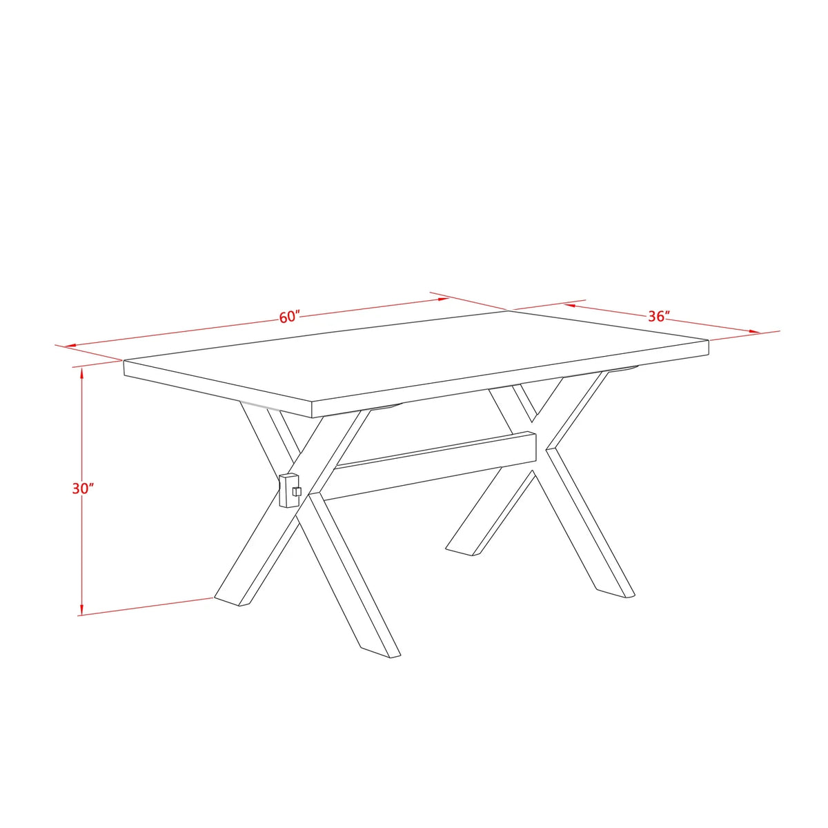 7 Piece Dining Table Set with 6 Padded Chairs U455