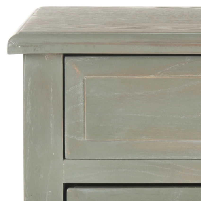 End Table With Storage Drawers Ash Grey D5565