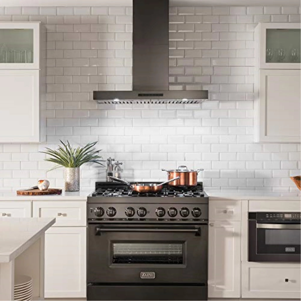 30 in. Black Stainless Steel Wall Range Hood I766
