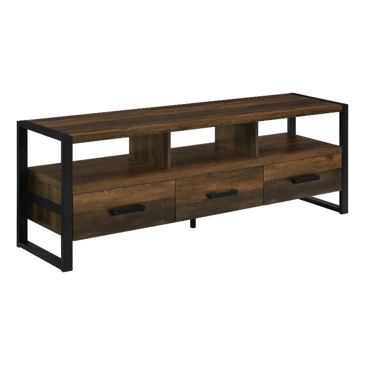 2-Drawer Farmhouse Wood TV Stand M375