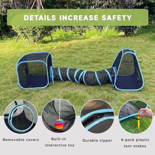 Collapsible Outdoor Cat Enclosures Tunnel C353