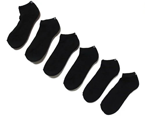 No Show Socks 6 Pack One Size Black R72021