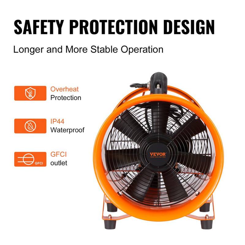 16 in. Heavy Duty Blower Fan with Duct Hose K550250
