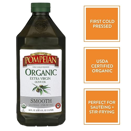 USDA Organic Smooth Extra Virgin Olive Oil, First Cold Pressed, 68 FL. OZ. Z82640