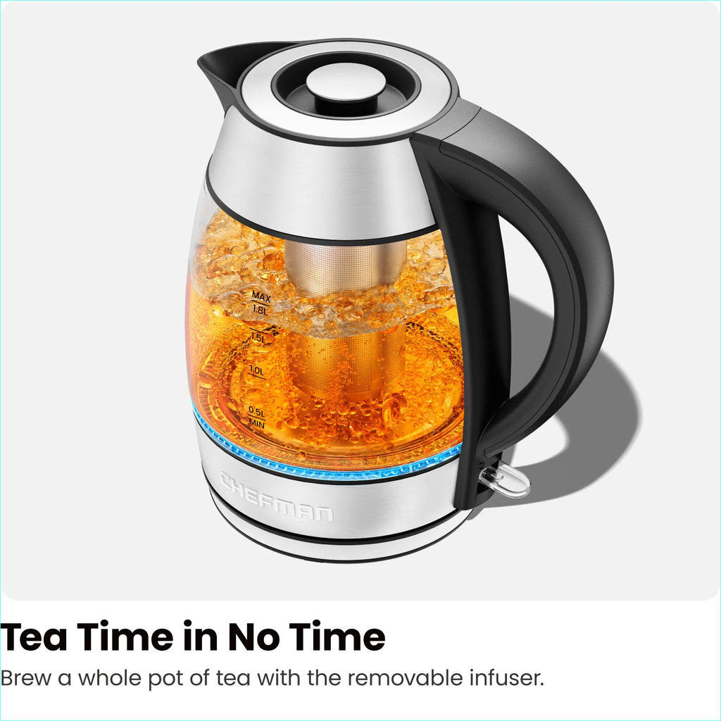 1.8L Electric Glass Kettle with Tea Infuser Z3553