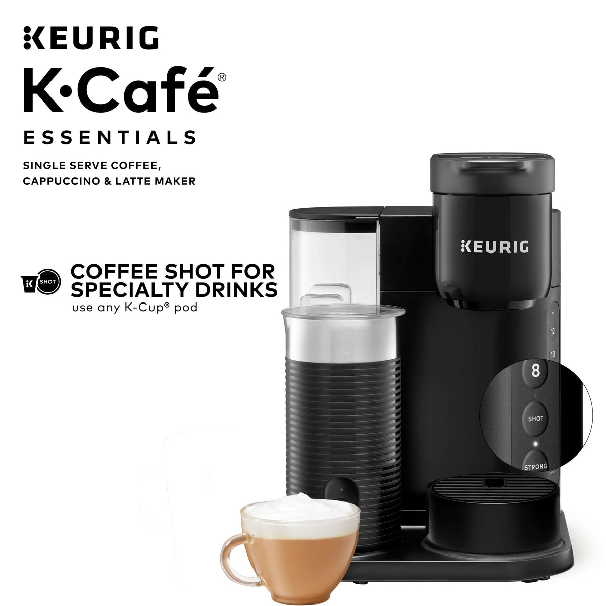 Single Serve K-Cup Pod Coffee Maker, Black W236194
