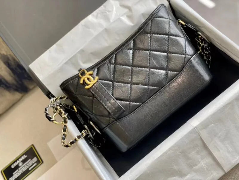 Black Hobo Bag D3789