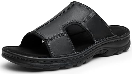 Leather Slip On Sandals L7433