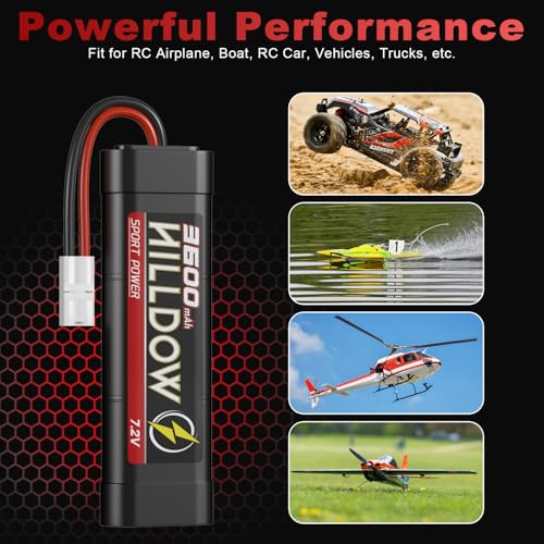 7.2V 3300mAh NiMH RC Battery 2 Packs S3856