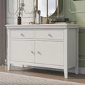 White Solid Wood Cabinet with Large Storage Space R24722